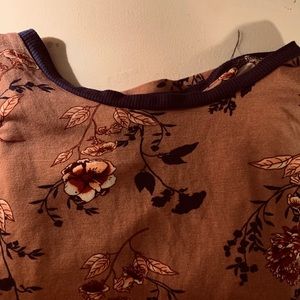 Floral t shirt dress